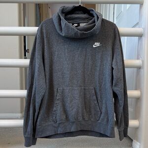Nike Men's Charcoal Turtleneck Lightweight Sweatshirt